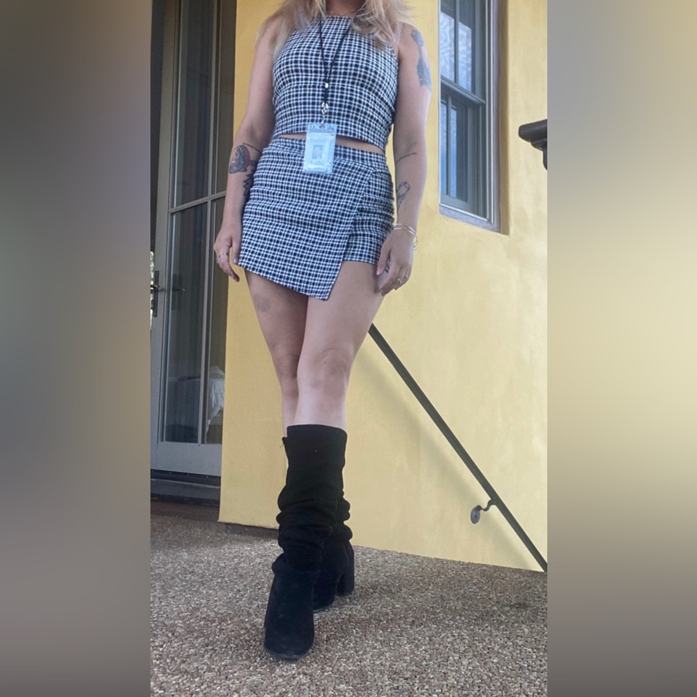 Active USA Houndstooth set - Skort and Top